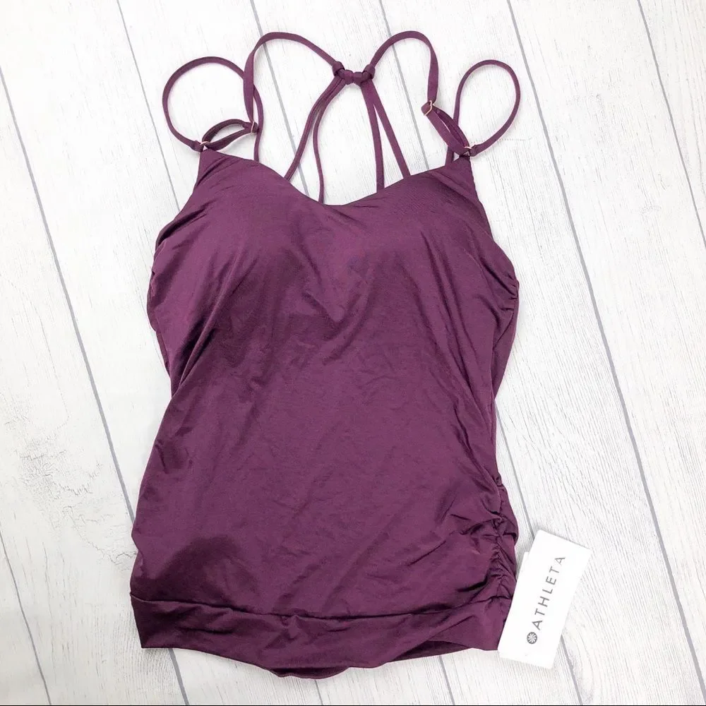 Athleta Amethyst‎ Aqualuxe Tankini XS